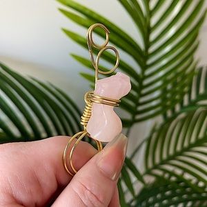 Smoke Ring - Rose Quartz Body